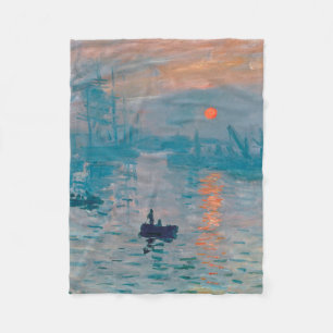 Cobertor De Velo Impression Sunrise Claude Monet