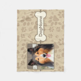 Cobertor De Velo Impressões feitos sob encomenda da pata de Brown