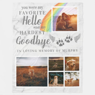 Cobertor De Velo Imprime Foto Memorial Personalizada de Pet