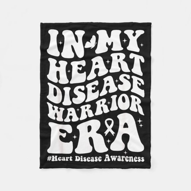 Cobertor De Velo In February We Wear Red Heart Disease Awareness Wa (Frente)