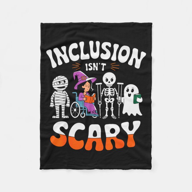 Cobertor De Velo Inclusion Isn't Y Sped Halloween Special Education (Frente)