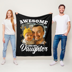 Cobertor De Velo Incrível Como Minha Filha Foto Personalizada do Pa