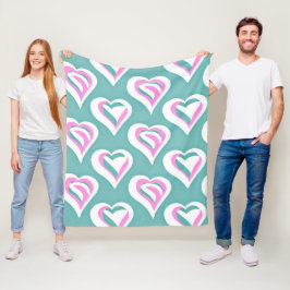 Cobertor De Velo Incrível padrão cardíaco de amor