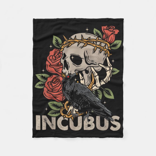 Cobertor De Velo Incubus Crow Esquerdo Folheto Esquerdo Frota Hallo (Frente)