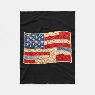 Cobertor De Velo Independência patriótica floral bandeira americana