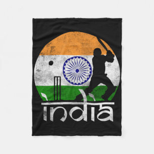 Cobertor De Velo Índia Críquete Bandeira Indiana Jogador de Críquet