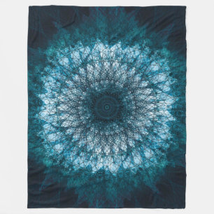 Cobertor De Velo Índigo Blue Mandala