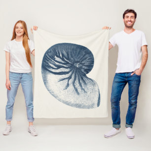 Cobertor De Velo Indigo Shark Eye Seashell