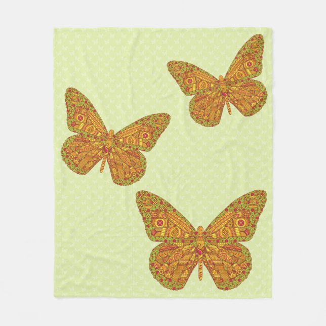 Cobertor De Velo índio Monarca Fleece Blanket (Frente)