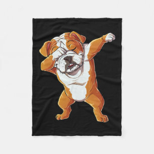 Cobertor De Velo Inglês Buldogue Boys Dab Dance Puppy Lover