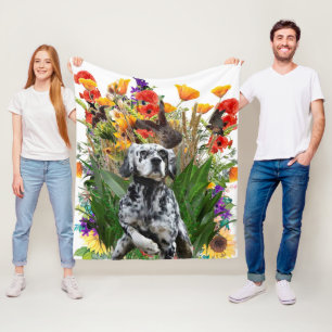 Cobertor De Velo Inglês Setter Fleece Blanket