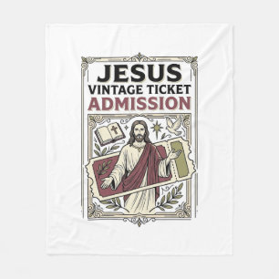 Cobertor De Velo Ingresso Jesus Vintage Admissão Jesus Vintage Tick
