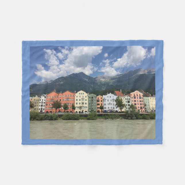 Cobertor De Velo Innsbruck, cidade dos Alpes (Frente (Horizontal))