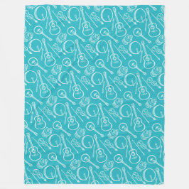 Cobertor De Velo Instrumento de música irlandês Fleece Blanket