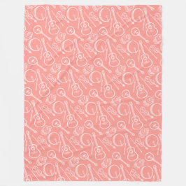 Cobertor De Velo Instrumento de música irlandês Fleece Blanket