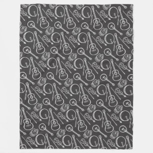 Cobertor De Velo Instrumento de música irlandês Fleece Blanket