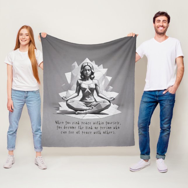 Cobertor De Velo Instrutor de Meditação Yoga Reiki Master Lotus Pos (In Situ)