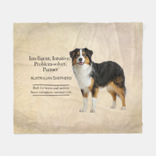 Cobertor De Velo Inteligência do Australian Shepherd Blue Merle