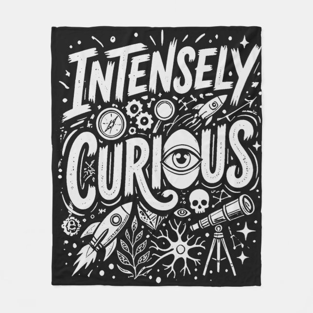 Cobertor De Velo Intensely Curious (Frente)