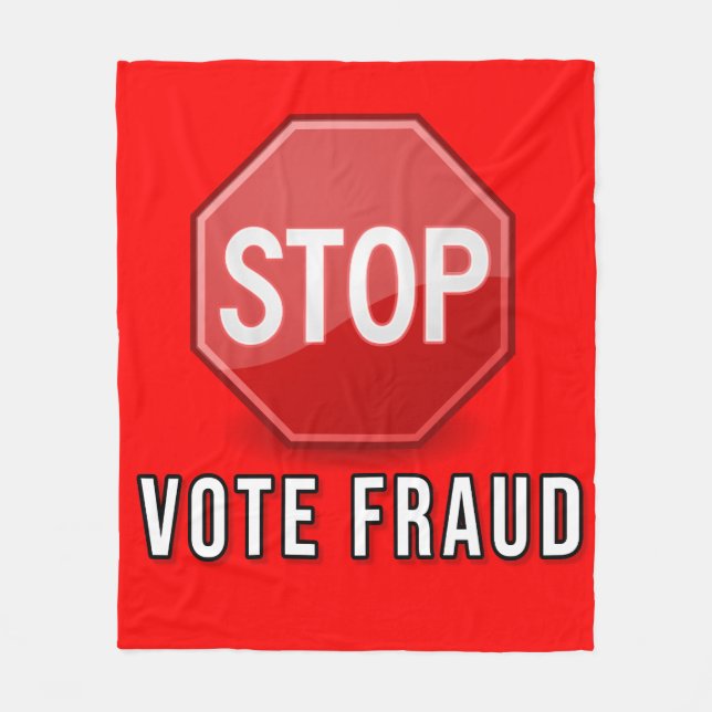 Cobertor De Velo Interromper Fraude De Votação (Frente)