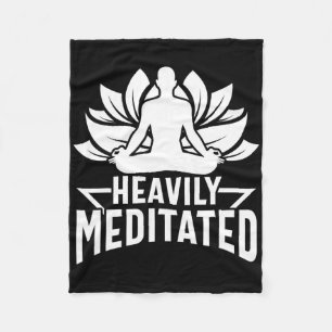 Cobertor De Velo Ioga Meditação Lótus Namaste Muito Meditado Bu