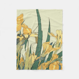 Cobertor De Velo Iris com Gafanhoto de Hokusai Impressão Vintage Ja