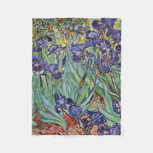 Cobertor De Velo Íris de Van Gogh Pintura Impressionista (Frente)