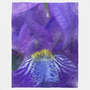 Cobertor De Velo Iris Flor Puro Watercolor