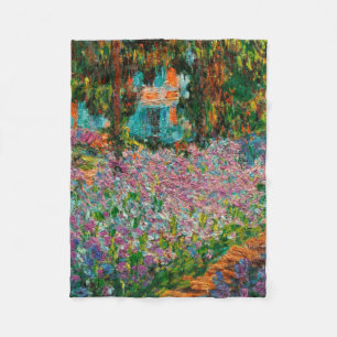 Cobertor De Velo Íris Jardim Monet Giverny flores