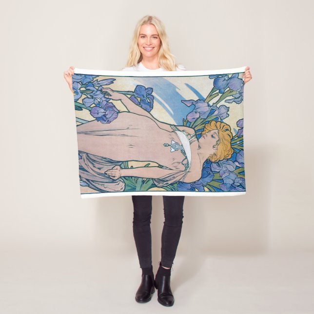 Cobertor De Velo Íris (Quatro Flores), Alphonse Mucha (In Situ)