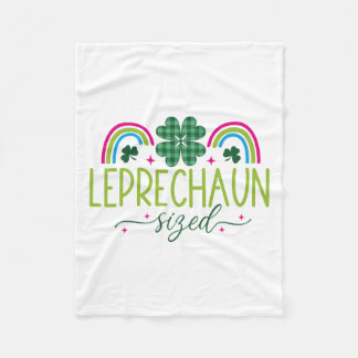 Cobertor De Velo Irish Leprechaun Sized