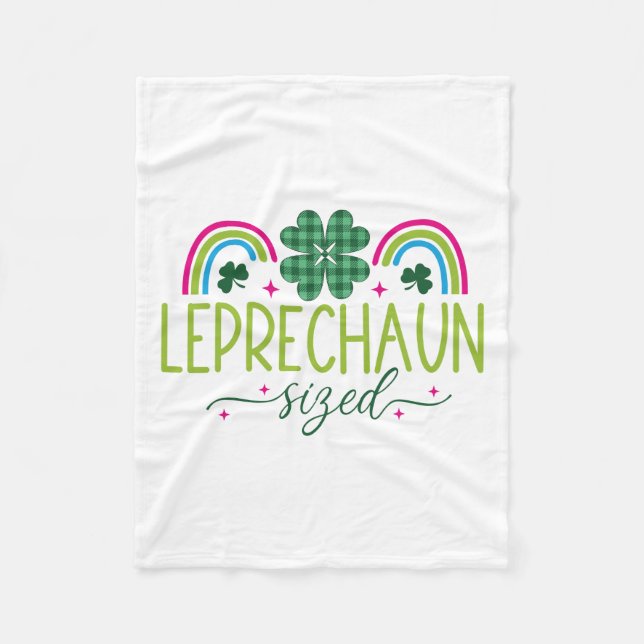 Cobertor De Velo Irish Leprechaun Sized (Frente)