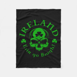 Cobertor De Velo Irlanda Erin Go Bragh Caveira
