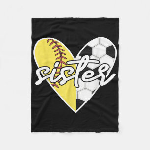 Cobertor De Velo Irmã de Bola Softbol Futebol Mãe Jogadora