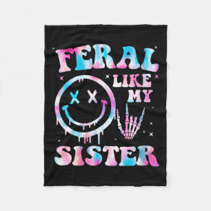 Cobertor De Velo Irmã Feral Como Irmã Engraçado Sarcástico Irmã