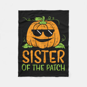 Cobertor De Velo Irmã Pumpkin Da Família Patch Halloween Sis G