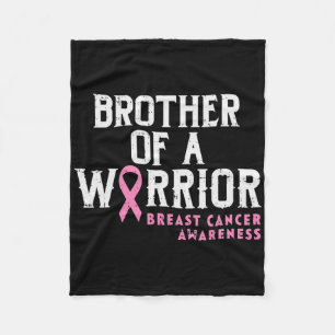 Cobertor De Velo Irmão De Um Guerreiro Que Conhece O Cancer Da Mama