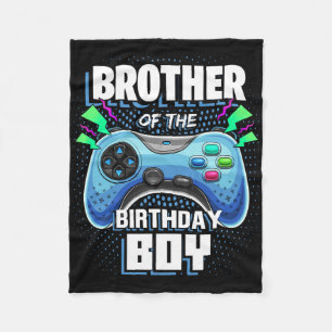 Cobertor De Velo Irmão Do Aniversário Jogo De Vídeo Correspondente