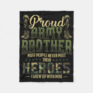 Cobertor De Velo Irmão do Exército Orgulhoso Camisa Vetera Militar