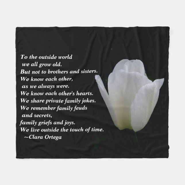 Cobertor De Velo Irmão / Irmã aniversário (Frente (Horizontal))