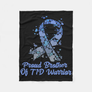 Cobertor De Velo Irmão Orgulhoso do Guerreiro T1d Tipo 1 Com Conhec