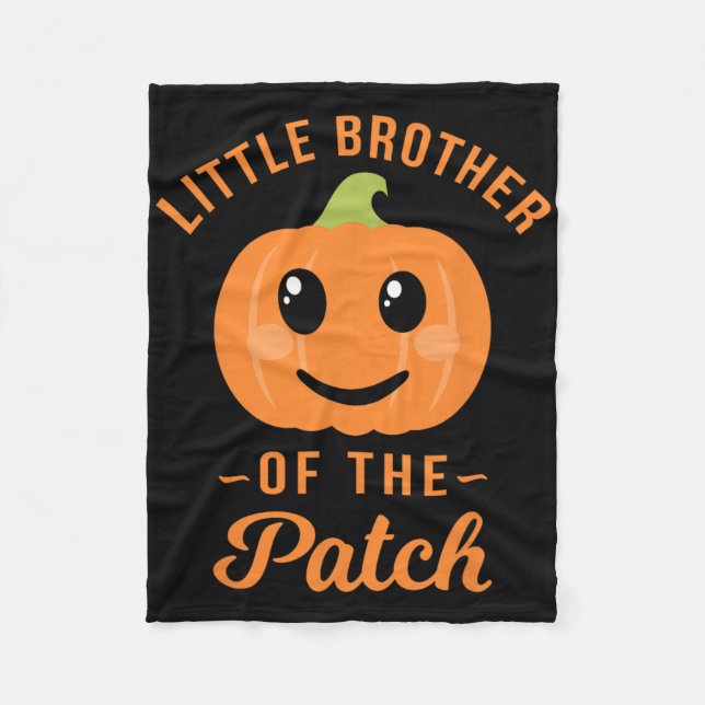 Cobertor De Velo Irmão Pequeno Do Patch Pumpkin Halloween T Sh (Frente)