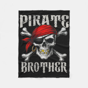 Cobertor De Velo Irmão Pirata Jolly Roger Flag E Skull Crossbon