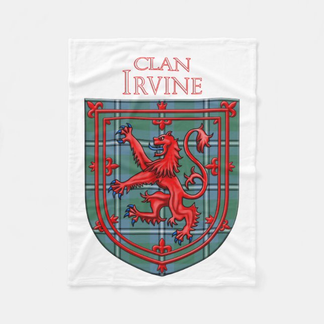Cobertor De Velo Irvine of Drum Tartan Scottish Plaid (Frente)