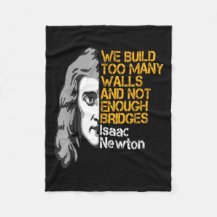 Cobertor De Velo Isaac Newton Walls E Pontes Citação Inspiracional