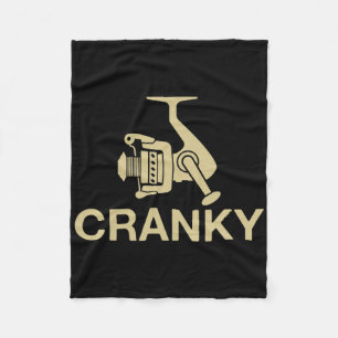 Cobertor De Velo Isca de pesca Crankit Vintage Cranky Engraçado Pes
