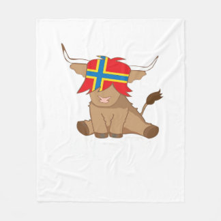 Cobertor De Velo Isle, bandeira de Orkney, presente de vaca escoces