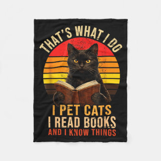 Cobertor De Velo Isso É O Que Eu Faço Eu Cuido De Gatos Eu Leio Liv