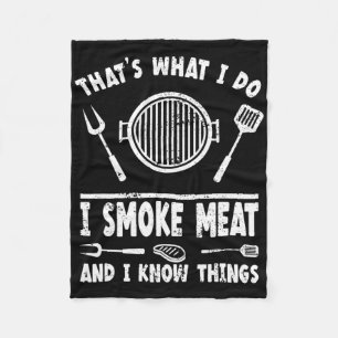 Cobertor De Velo Isso É O Que Eu Faço Eu Fumo Carne E Eu Sei Das Co