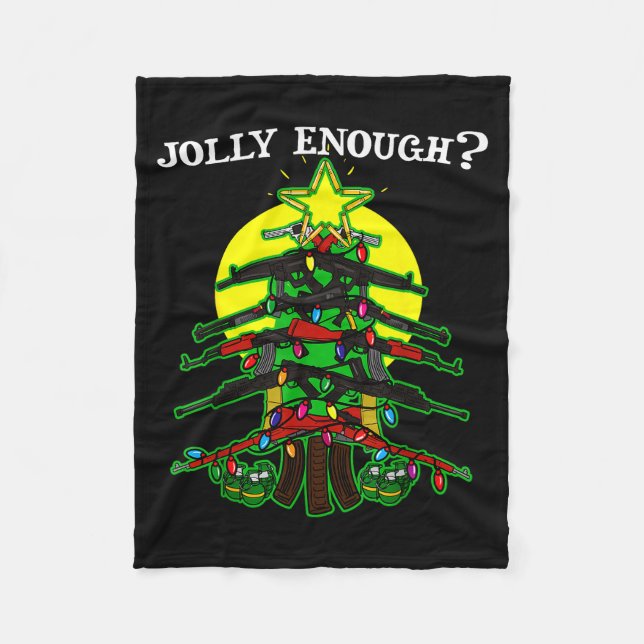 Cobertor De Velo Isto é Alegre o Suficiente - Árvore de Natal de Ar (Frente)